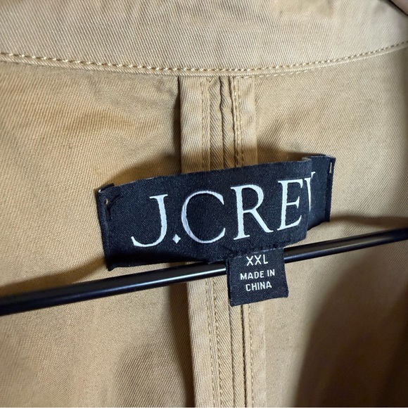 J. Crew Women’s Blazer Jacket Tan Chino Size XXL Gold Button Business Casual - Picture 4 of 6